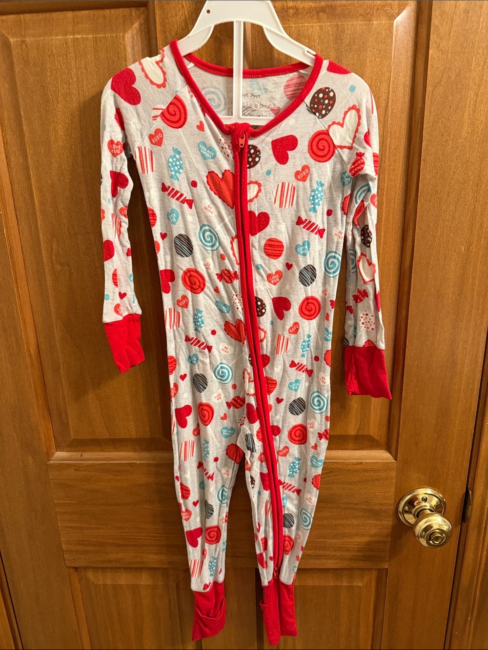 Gray Sweet Valentine | Little Sleepies | One-Piece | 18-24 month